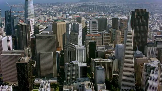 加州旧金山航空金融区视频下载