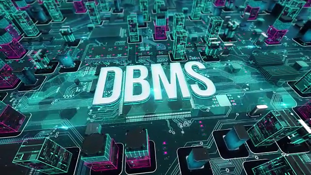 带数字技术概念的DBMS视频素材
