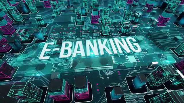 电子银行与数字技术的概念视频下载