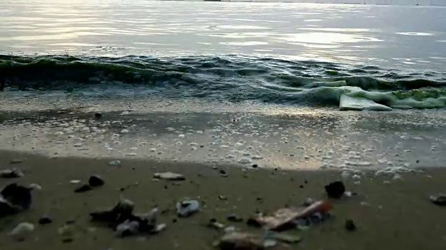 肮脏的海滩视频素材