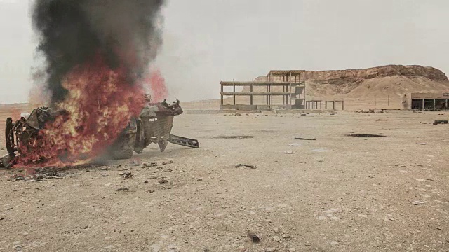 中东战争的场景视频素材