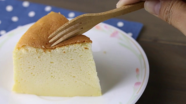 自制芝士蛋糕，健康的夏日甜点派芝士蛋糕视频下载