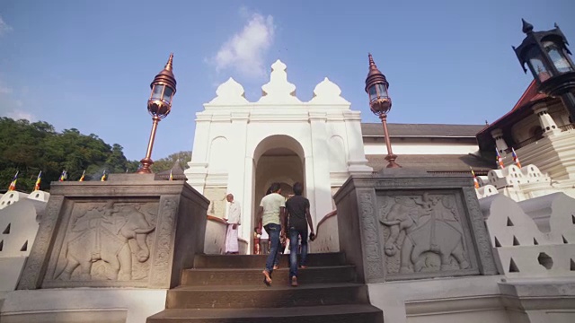 斯里兰卡康提佛牙舍利寺。替身拍摄视频下载