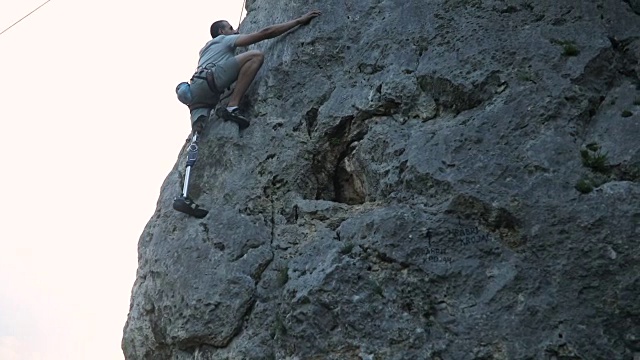 攀岩视频素材