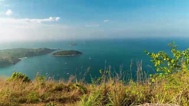 phhindum视点泰国普吉岛的新地标，靠近蓬贴角，美丽的风景和曼海在夏季视频素材
