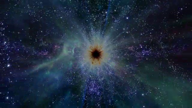 光、恒星和星系被吸入太空中的黑洞视频下载
