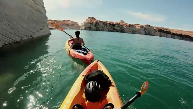 POV皮划艇峡谷鲍威尔湖休闲区视频下载