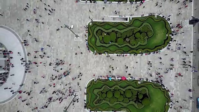 鸟瞰图的墨西哥城中心。视频素材