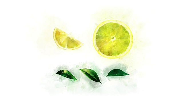 柠檬的形象和它的元素视频下载