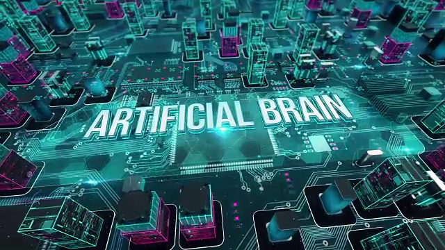 人工大脑与数字技术的概念视频下载