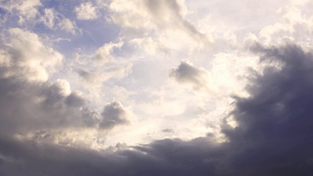 4K:日落时的云彩视频素材