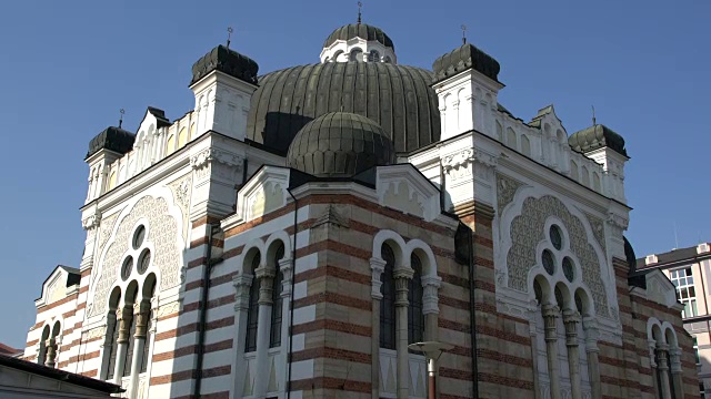 中央犹太教堂，保加利亚索非亚唯一的犹太教堂视频下载