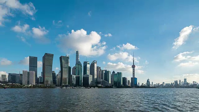 上海天际线-时光流逝视频素材