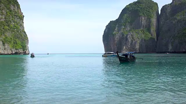 玛雅湾皮皮雷岛，泰国甲米视频素材