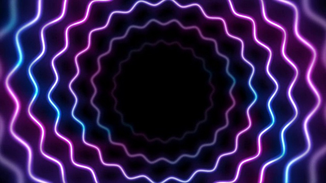 蓝色紫外光氖气发光视频动画视频素材