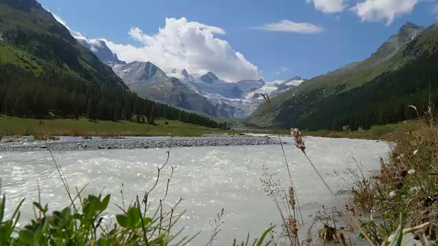 瑞士的罗斯格冰川视频素材