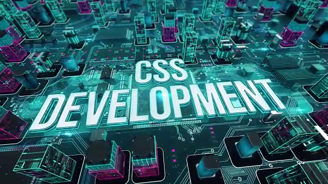 CSS开发采用数字技术的概念视频下载