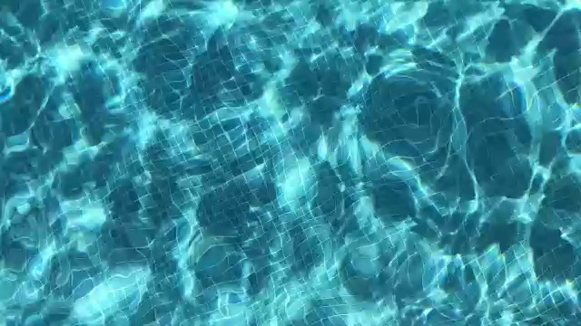 4k游泳池涟漪视频素材