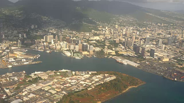 夏威夷檀香山航拍，4k格式视频素材