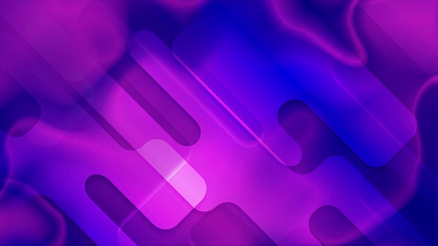 蓝紫色液体几何抽象视频动画视频素材