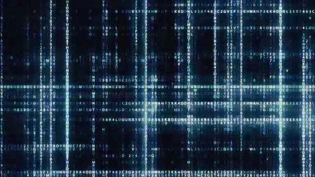 随机生成的计算机十六进制机器码是一种背景技术的无缝循环视频素材