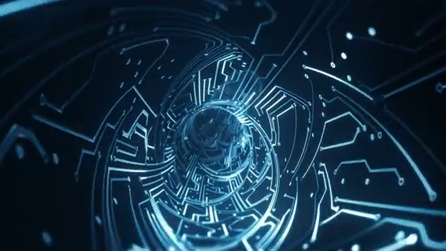 电路板隧道(蓝色)-回路视频下载