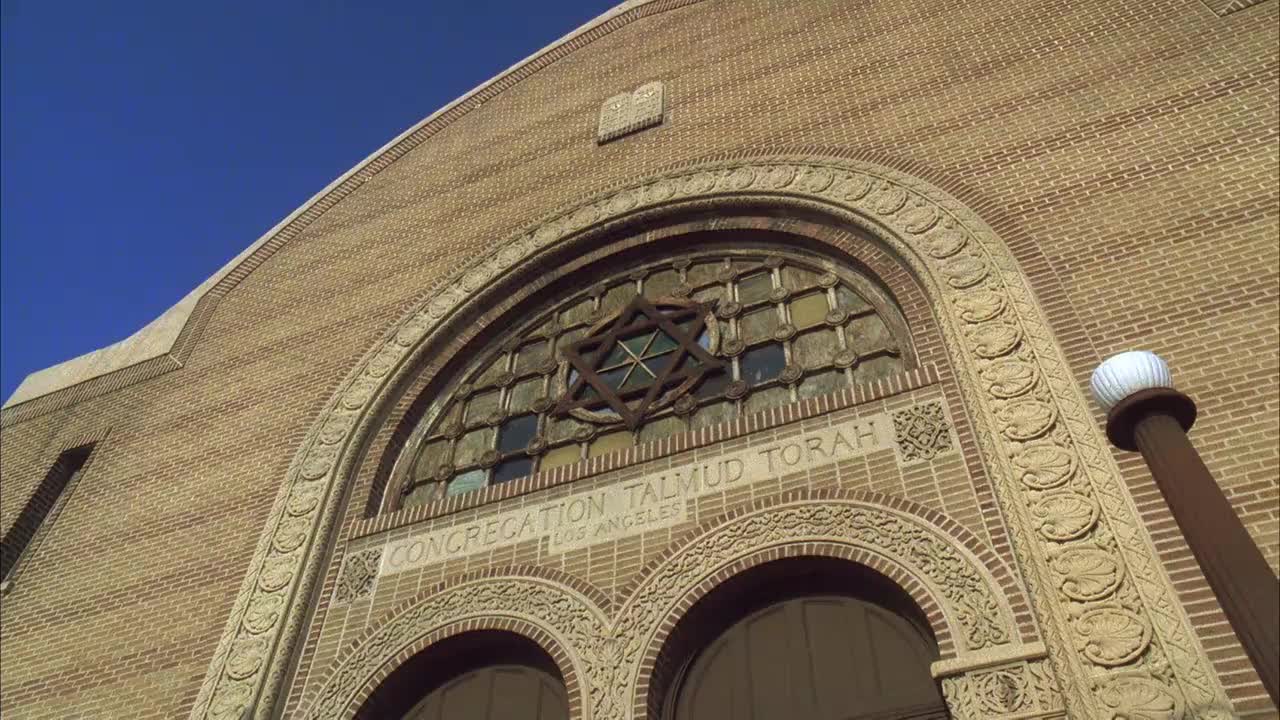 1980年代MS LA犹太教堂外观视频下载