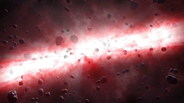 流星雨太空黑洞动画视频素材