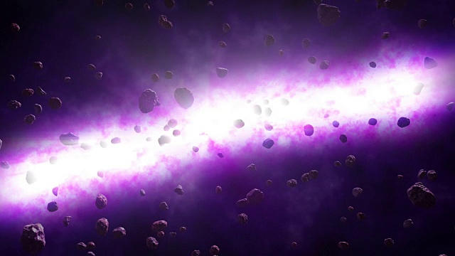 流星雨太空黑洞动画视频素材