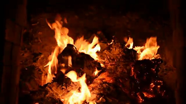 燃烧的火视频素材