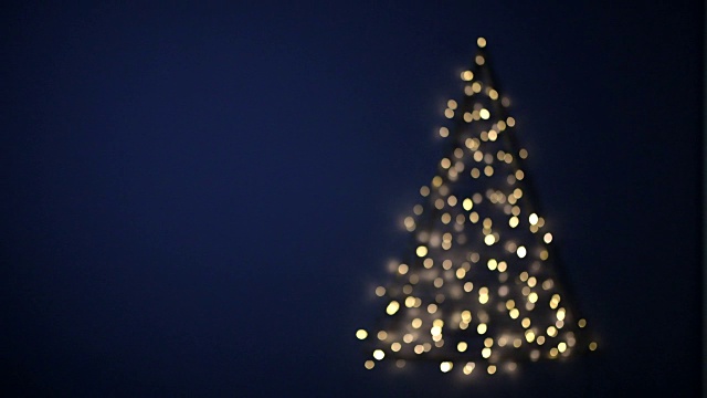 闪烁模糊圣诞树，德国视频下载