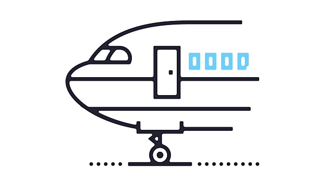 航空公司图标动画视频下载