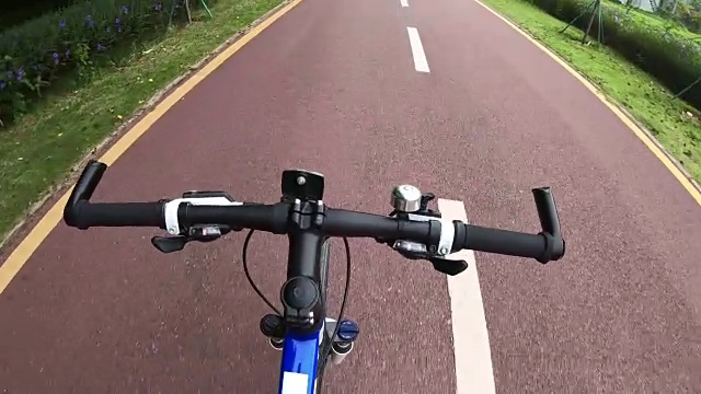 骑自行车,海滩,路,运动手套视频素材