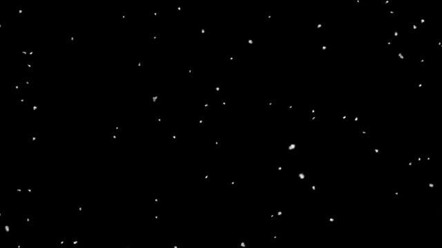 4k分辨率的粒子抽象背景的降雪阿尔法层黑色视频素材