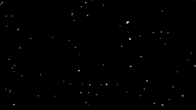 4k分辨率的粒子抽象背景的降雪阿尔法层黑色视频下载