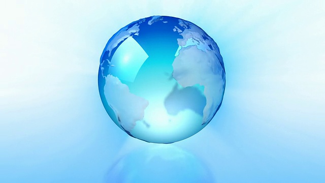 可循环的玻璃球蓝视频素材