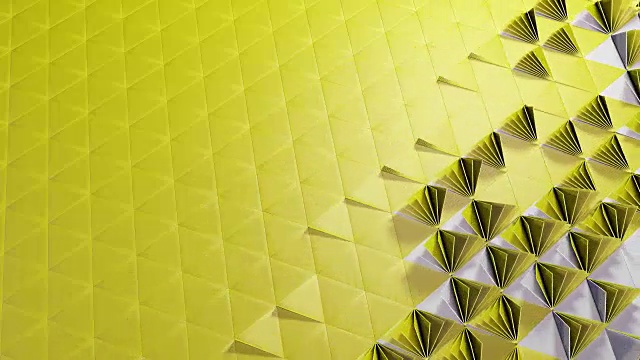过渡-光圈-黄色三角形色度键视频下载