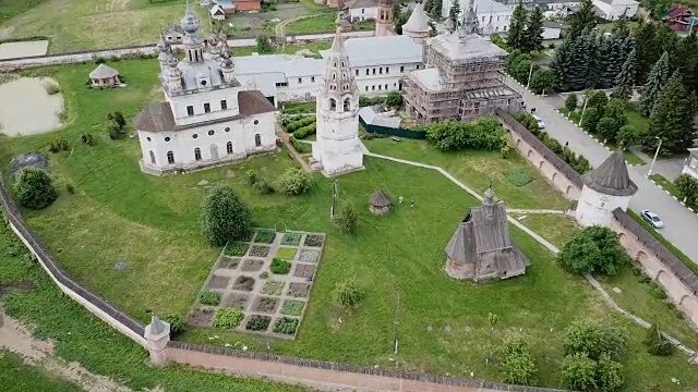 尤里耶夫-波尔斯基东正教男修道院的建筑集合视频素材