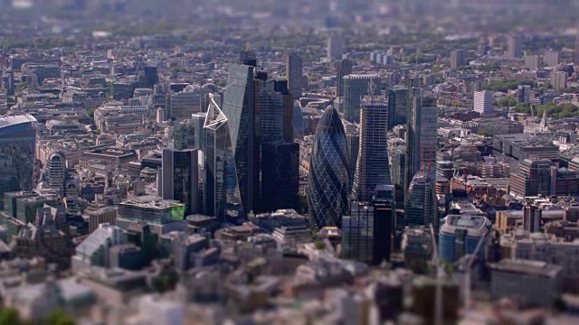 鸟瞰图，伦敦，英国。4 k视频下载