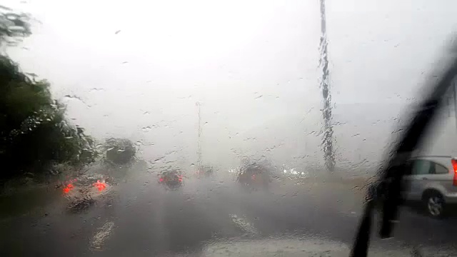 开着车在雨中视频下载