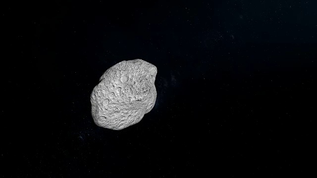普罗米修斯，土星内部的卫星，在外层空间视频素材