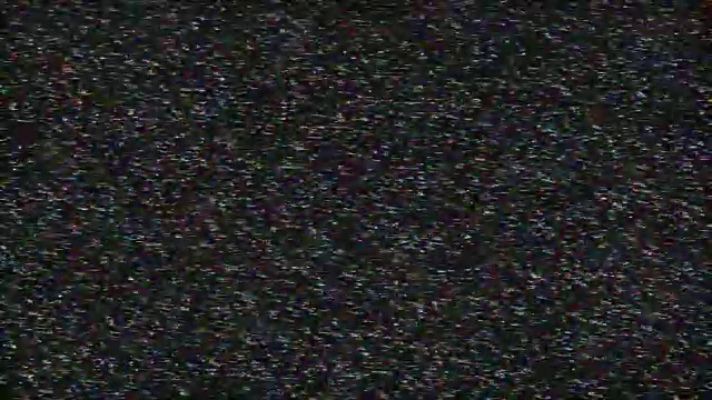 模拟电视屏幕VHS的噪声视频素材