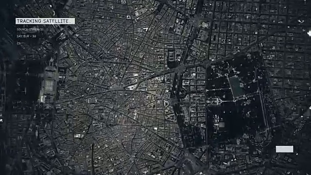 马德里卫星图像视频素材