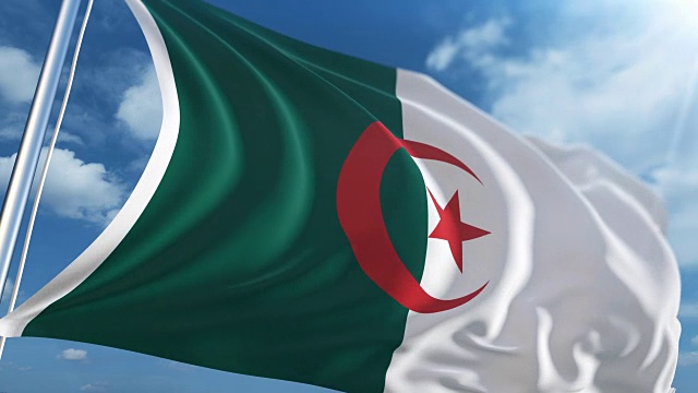 阿尔及利亚国旗|可循环视频下载