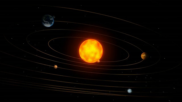 3 d太阳系视频素材