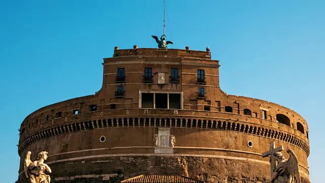 罗马圣安杰洛的城堡视频素材