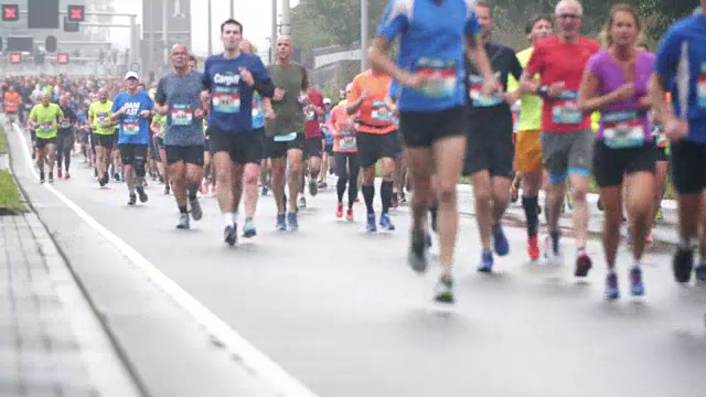 城市马拉松运动员视频下载