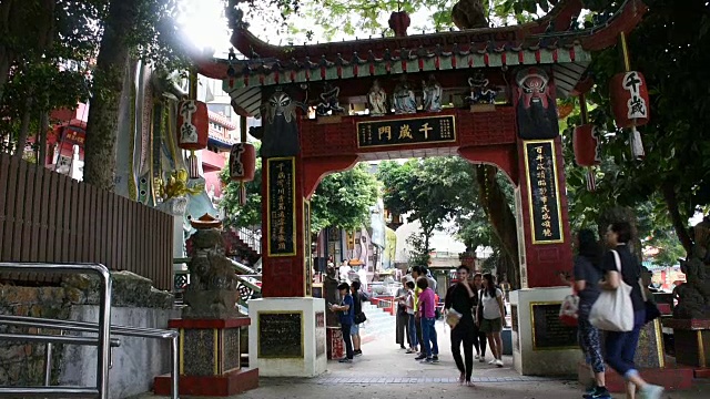 中国香港浅水湾的天后庙或观音祠视频素材