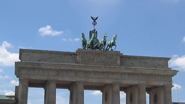 4k分辨率,柏林,勃兰登堡大门,国际著名景点视频素材