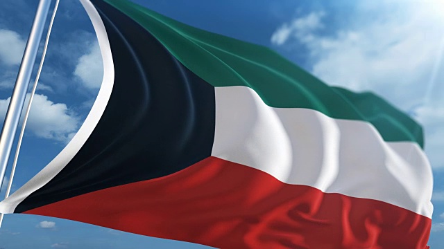 科威特国旗|可循环视频下载